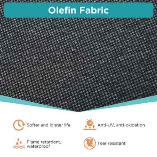 3-Piece Outdoor Aluminium Chair Set with Coffee Table and Thick Cushion image {2}