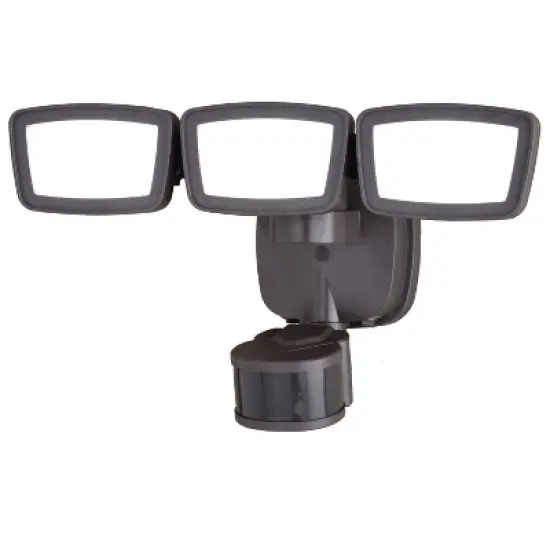 VAXCEL Integrated LED Motion Sensor Dusk to Dawn 3-Head Outdoor Security Flood Light - 240 Degree - 85 Ft. image {8}