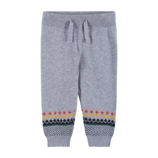 Andy & Evan  Infant  Boys Grey Moose Jacquard Sweater Set image {3}