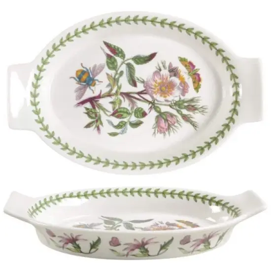 Portmeirion Botanic Garden Small Oval Gratin Dish image {2}