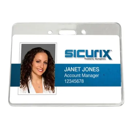 SICURIX ID Badge Holder, Government/Military, Horizontal, Pack of 50 image {5}