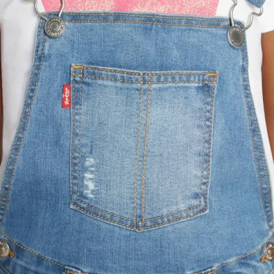 Levi's&reg; Girls' Overalls - Blue image {6}