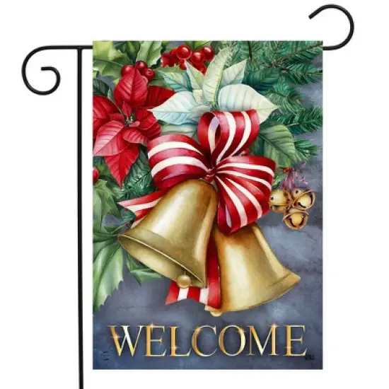 Briarwood Lane Garden Flag 12x18 For Outdoor Christmas Bells For Christmas Garden Flag Flags For Outside image {1}