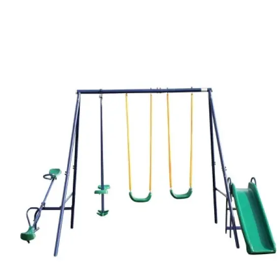 Dexmalle Metal Swing Set w/ Slide image {10}