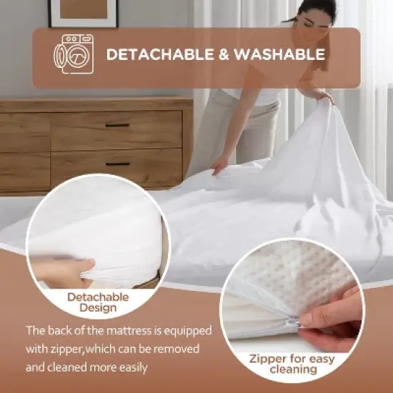 BestMassage 14 Inch Mattress Gel Memory Foam Mattress Medium Firmness Mattresses for Cool Sleep & Pressure Relief CertiPUR-US Certified image {5}