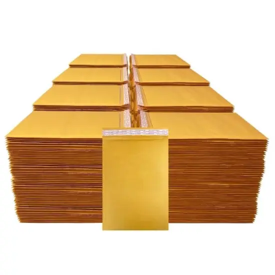 UOFFICE Pack of 400 Bulk Kraft Bubble Mailers 8.5" x 14.5"- #3 Self-Seal Padded Envelopes image {3}