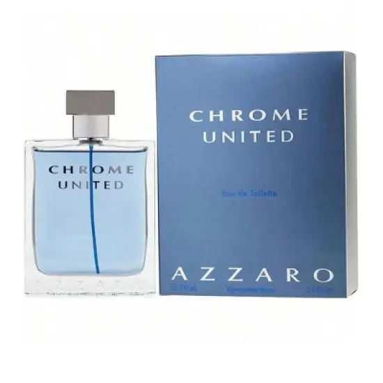 Chrome United By Azzaro Men Bergamot, Coriander , Violet Leaf , Black Tea, White Musk Edt Spray 3.4 Oz image {1}