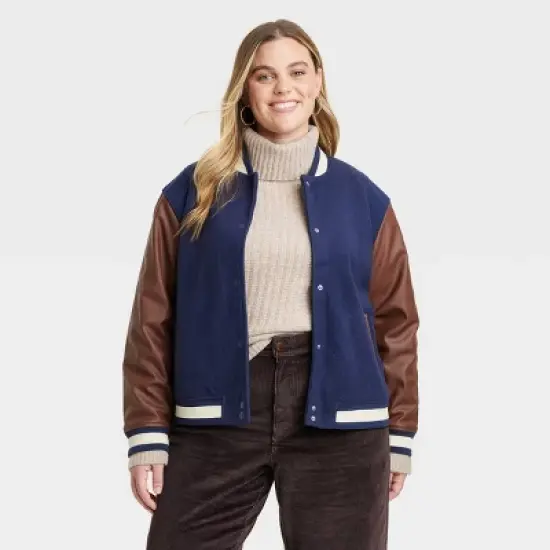 Women's Shrunken Varsity Jacket - Universal Thread&trade; image {3}