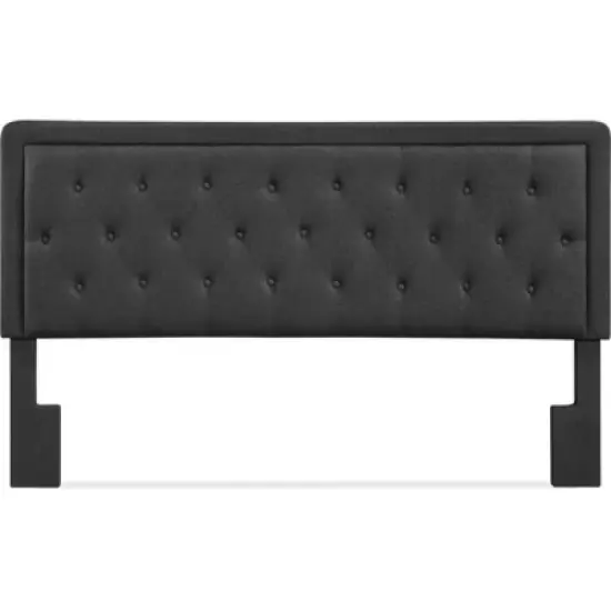 King Amery Tufted Upholstered Headboard Charcoal - Adore Decor image {5}