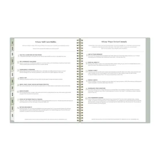 The Everygirl X Day Designer 2024-25 Weekly/Monthly Planner 11"x8.5" Wirebound Soft Sage: Adult Agenda, Tabs, July-June image {12}