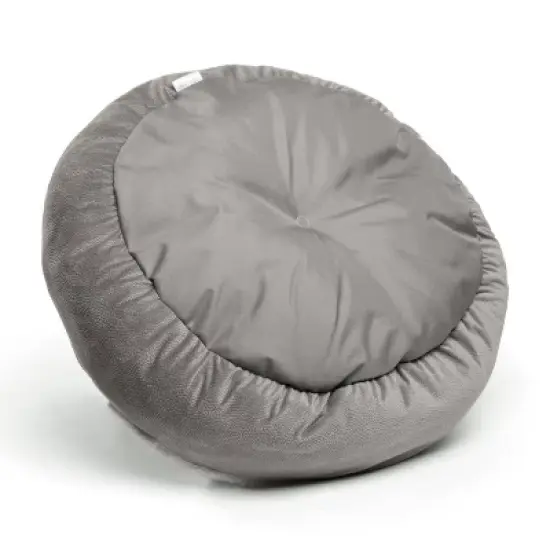 Best Friends by Sheri Cozy Cuddler Ilan Dog Bed - 24"x24" - Gray image {4}