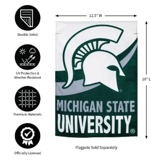 Evergreen Flag, DS New Burlap, Garden, Michigan State University image {1}