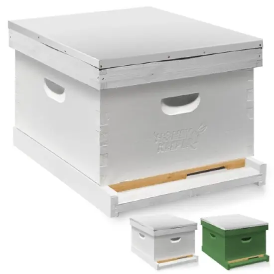 Honey Keeper Beginner Beehive Kit, Fully Assembled and Painted Starter Set with Hive Body & 10 Frames image {6}