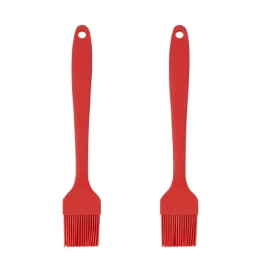 Unique Bargains Silicone Heat Resistant Cooking Essential Pastry Brush 2 Pcs image {5}