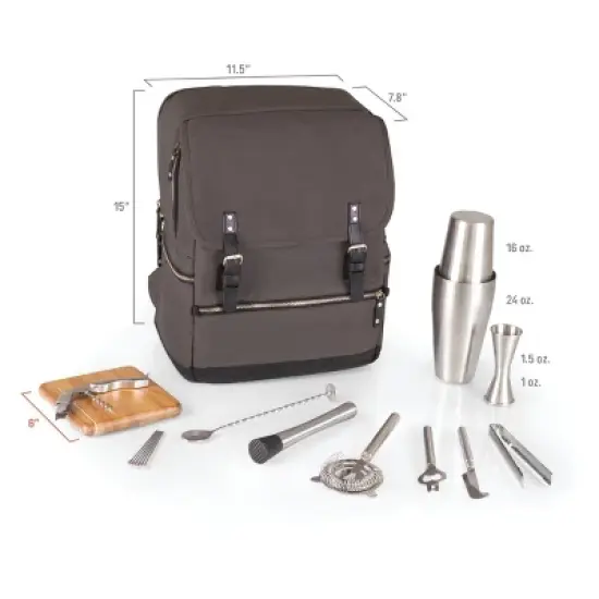 Picnic Time 18pc Bar-Backpack Portable Cocktail Set image {4}