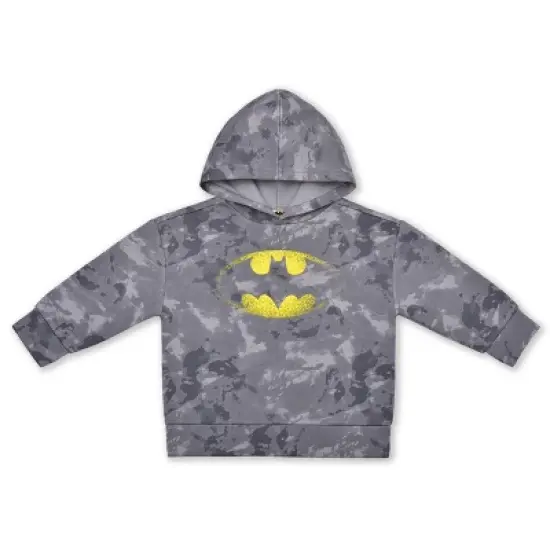 Warner Bros Boy's 2-Pack Batman Pullover Hoodie and Jogger Pant Matching Set for toddler image {1}