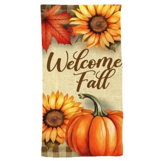 Briarwood Lane Hand Towel 26x18 Welcome Fall Flowers For Fall Hand Towel image {3}