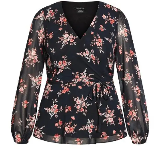 Women's Plus Size Arianna Top - black | CITY CHIC image {2}