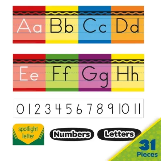 Eureka&reg; Crayola&reg; Alphabet Mini Bulletin Board Set image {1}