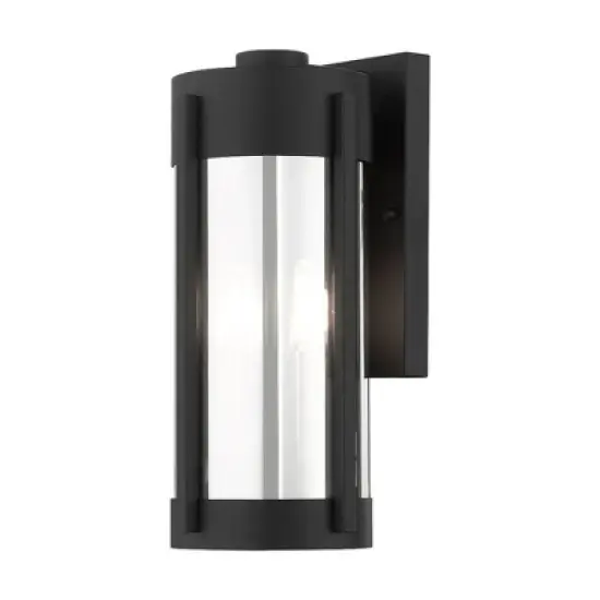 Livex Lighting Sheridan 2 - Light Wall Light in  Black/Brushed Nickel image {3}