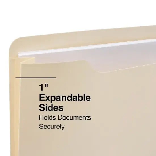 MyOfficeInnovations Paper Stock File Jacket 1" Expansion Ltr Manila 50/CT 541092 image {2}