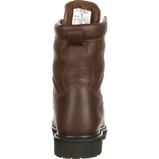 Men's Brown Georgia Boot Lace-to-Toe Waterproof Work Boot Size 8.5(Wide) image {3}