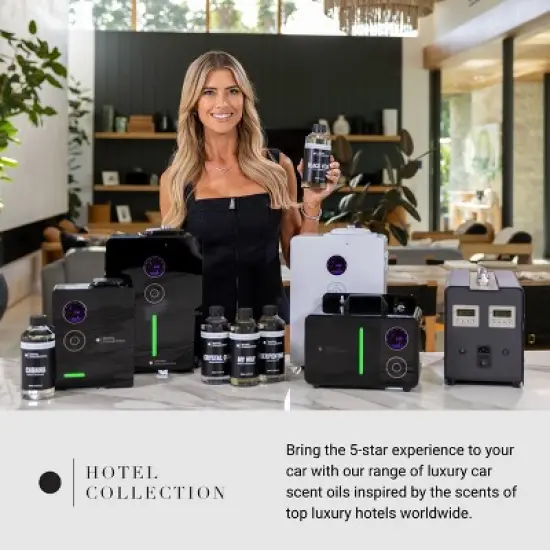 Hotel Collection Chauffeur Smart Car Diffuser Oil - Dream On - Premium Car Air Freshener Cartridge - White Tea, Sweet Vanilla & Earthy Cedar image {6}