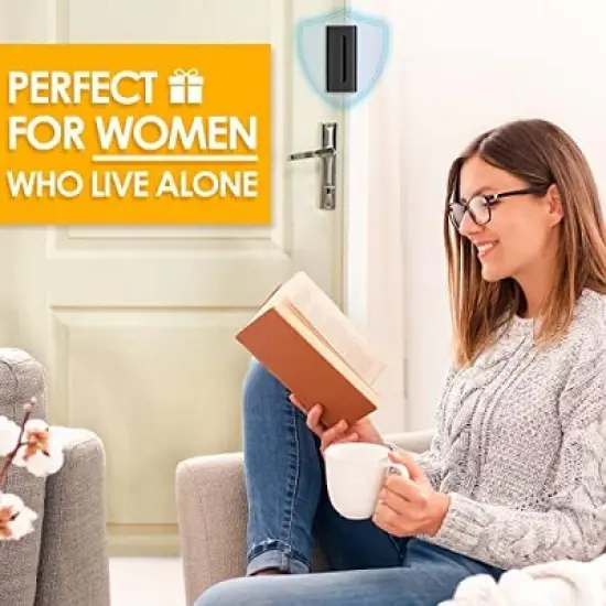 DOMETOUR Home Security Door Reinforcement Lock, Metal Child Safety Proof Front Door Latch, Extra High Security Interior Door Lock image {1}