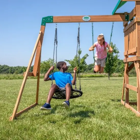 Backyard Discovery Cloud Peak Swing Set image {1}