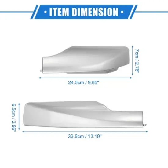 Unique Bargains Car Roof Rack Side Rails End Cover Shell Cap Compatible for Toyota RAV4 2006-2012 Silver Tone 4pcs image {5}