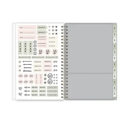 The Everygirl X Day Designer 2024-25 Weekly/Monthly Planner with Notes 8"x5" Wirebound Soft Sage: Adult Stationery July-June image {6}