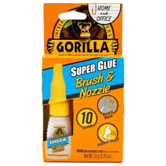 Gorilla Glue 10G Super Glue Clear: Fast Drying, Crazy Glass Glue for Wood, Leather, Rubber, Ceramics, Stationery Use image {8}