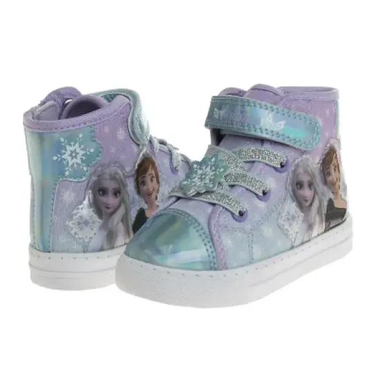 Frozen High-Top Hook and Loop Canvas Sneakers (Toddler/Little Kid) image {1}