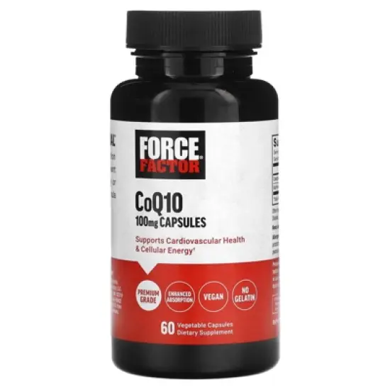 Force Factor CoQ10, 100 mg, 60 Vegetable Capsules image {4}