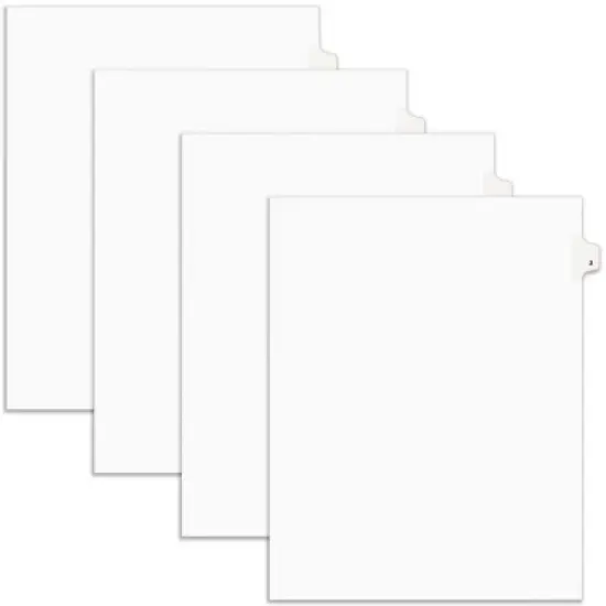 Avery Legal Exhibit Binder Dividers, Preprinted No. 3 Side Tabs, Unpunched Letter Size, 25 Tabs per Set, 4 Packs, 100 Tabs Total (11912) image {6}
