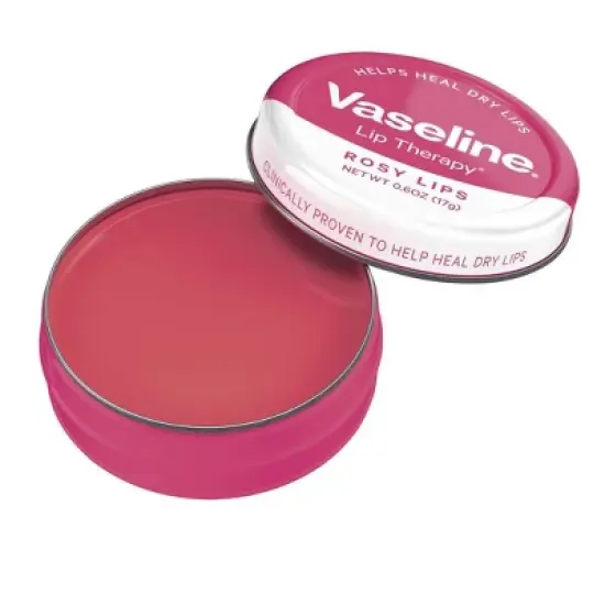 Vaseline Lip Therapy Balm Tin - Rosy Lips - 0.6oz image {2}