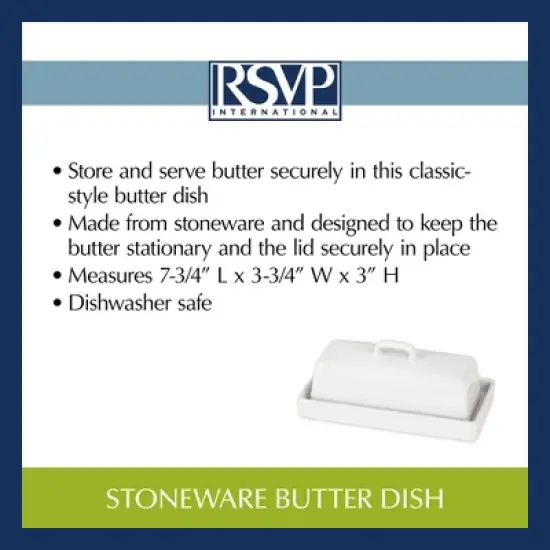 Rsvp Stoneware Butter Dish image {5}
