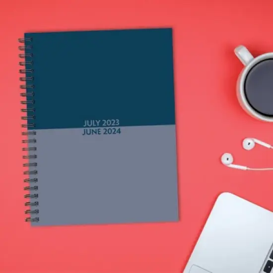 Willow Creek Press 2023-24 Academic Weekly Planner 6.5"x8.5" Softcover Blue Duotone image {6}