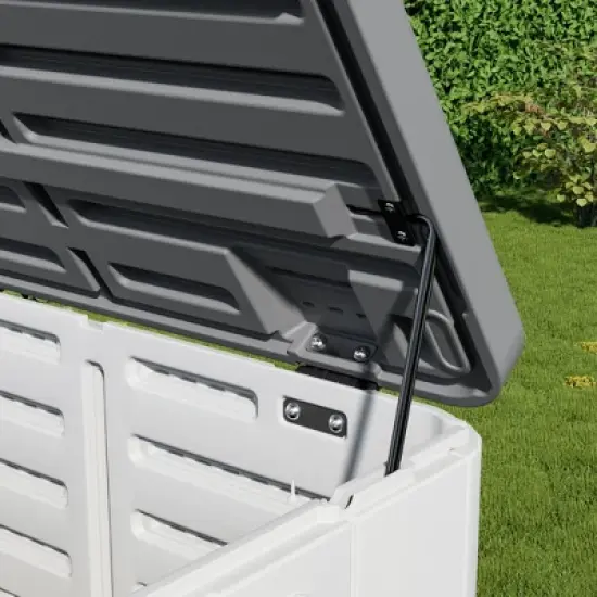 Yardgrace Multi Functional Outdoor Storage Box with Wheel Options image {12}