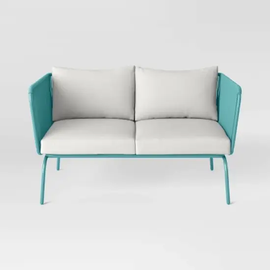 Fisher Patio Loveseat - Blue-Green - Project 62&trade; image {2}