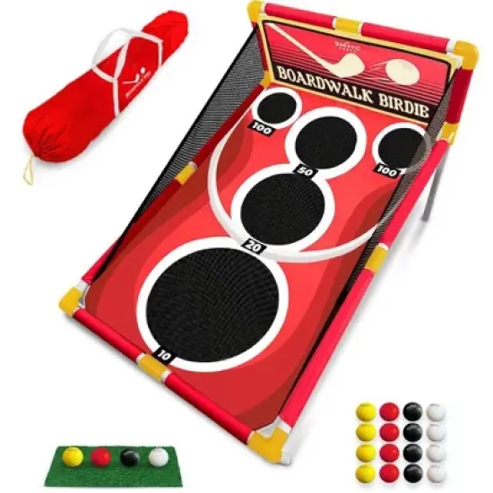 SWOOC Games - Boardwalk Birdie | Arcade Style Golf Game w/ Easy Setup & 10+ Games Included | Golf Chipping Game | Adult Golf Games Indoor & Outdoor image {6}