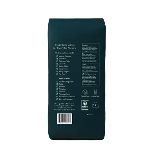 Biom Scent Free All-Purpose Cleaning Wipes Refill - 60ct image {1}