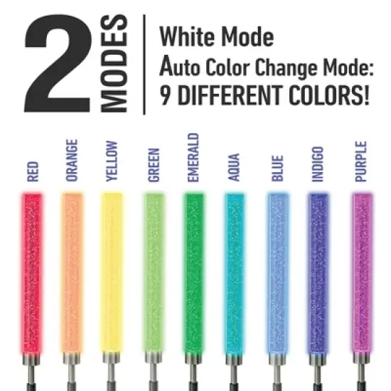 Bell + Howell Color Changing Solar Powered Glimmer Sticks for Gardens and Pathways image {3}