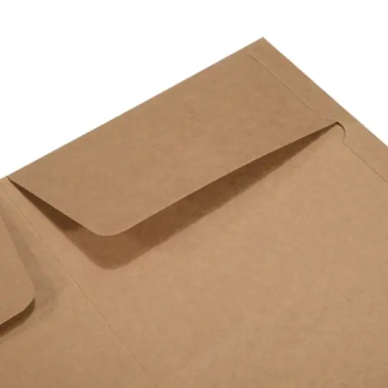 Unique Bargains Business Two-Pocket A5 Letter Files Portfolio Storage Brown image {4}