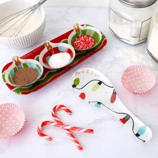 Pavilion Gift Company - Holiday - 9.25" Glass Spoon Rest - Spoon Rests image {2}