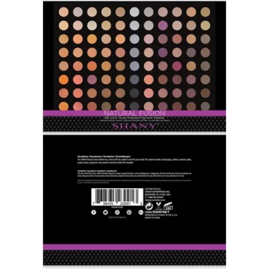 SHANY 88 Colors Pro eyeshadow Palette- Nude image {2}