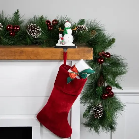 Northlight 6" Snowman and Puppy Christmas Stocking Holder image {5}