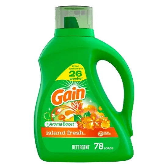 Gain + Aroma Boost Island Fresh Scent HE Compatible Liquid Laundry Detergent image {9}