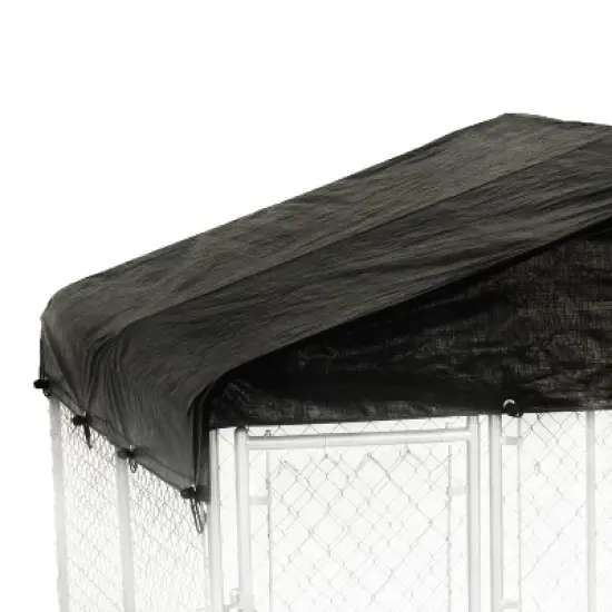 WeatherGuard 10' x 10' Dog Run Kennel Waterproof Roof Cover Only (2 Pack) image {2}