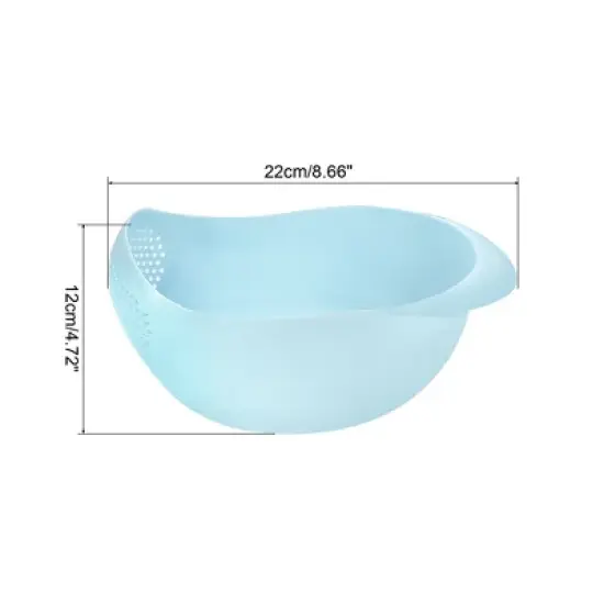 Unique Bargains Plastic Multipurpose Rice Fruit Washing Colander Drain Basket image {1}